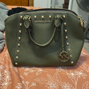 Michael Kors Olive Green Studded Women's Bag